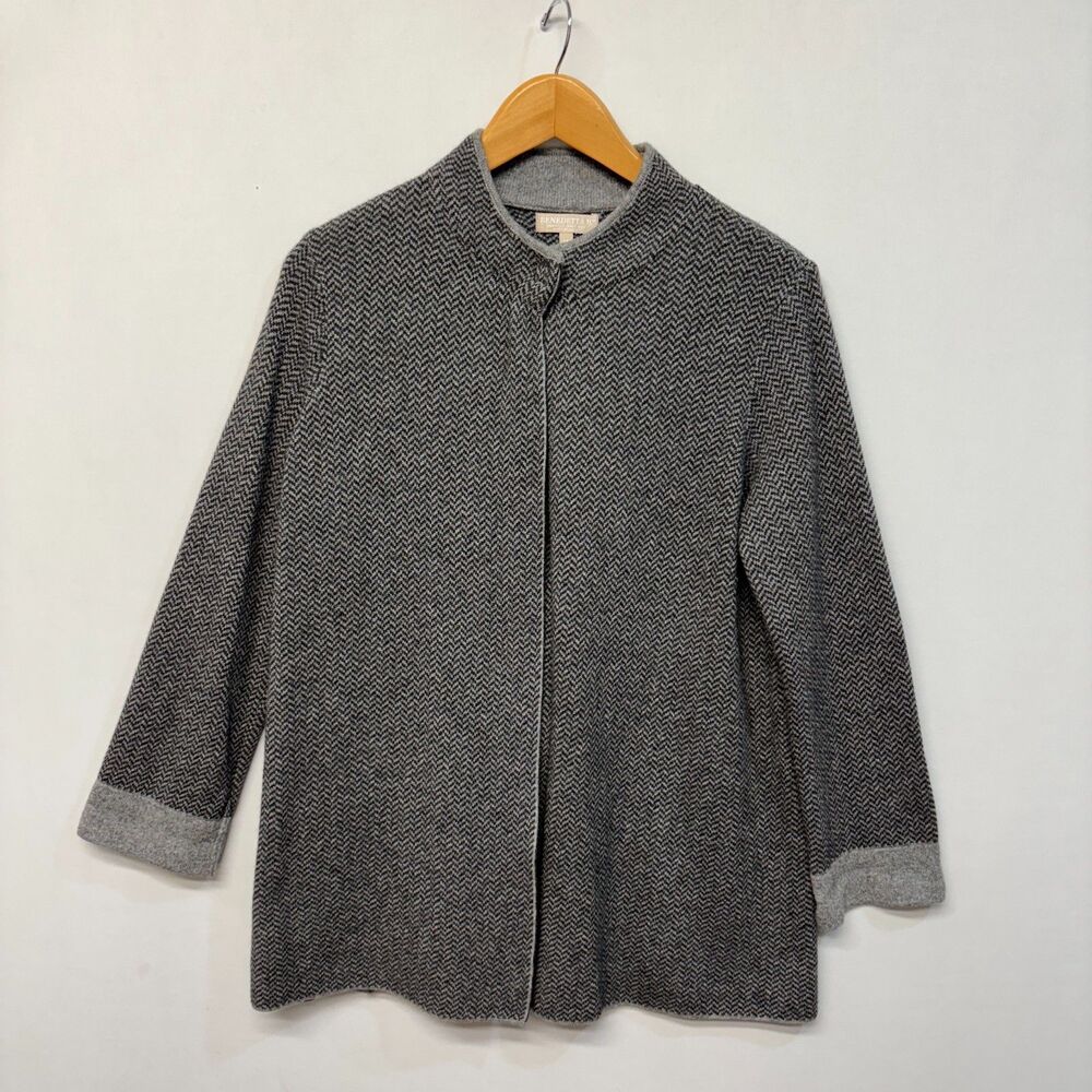 Benedetta B. Women Wool Cashmere Blend Cardigan Sweater Size Medium D060 -24